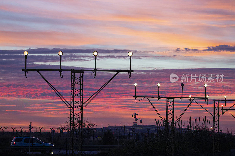 El Prat aeroport Pau Casals日落